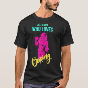 Womens Boxing Girl Kickboxing Boxer T-Shirt