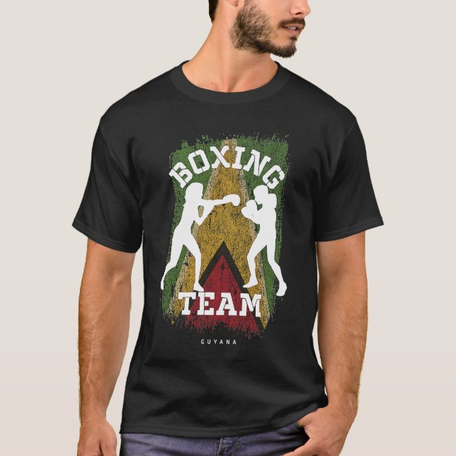 Womens Boxing Guyana Combat Sports Fighter Boxing T-Shirt (Front)