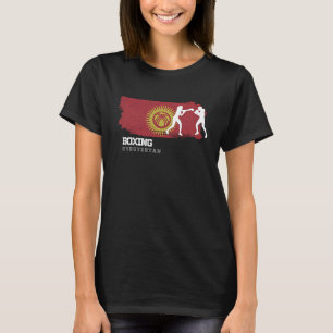 Womens Boxing Kyrgyzstan Combat Sports Fighter Box T-Shirt