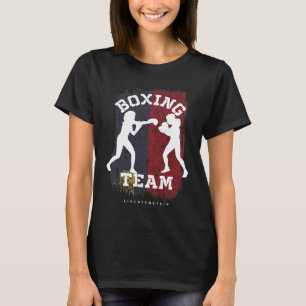 Womens Boxing Liechtenstein Combat Sports Fighter T-Shirt