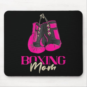 Womens Boxing Mom Boxer Boxing Gloves Kickboxing K Mouse Mat