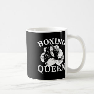 Womens Boxing Queen Fighter Kickboxing Coffee Mug