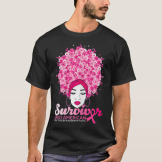 Womens Breast Cancer Awareness for African Afro Am T-Shirt