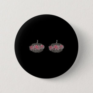 Womens Breast Cancer Awareness In October We Wear 6 Cm Round Badge