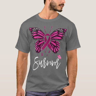 Womens Breast Cancer Survivor Rosie Riveter Pink A T-Shirt