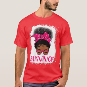 Womens Breast Cancer Survivor Rosie Riveter Pink A T-Shirt