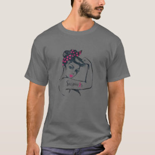 Womens Breast Cancer Warrior Survivor Awareness Su T-Shirt