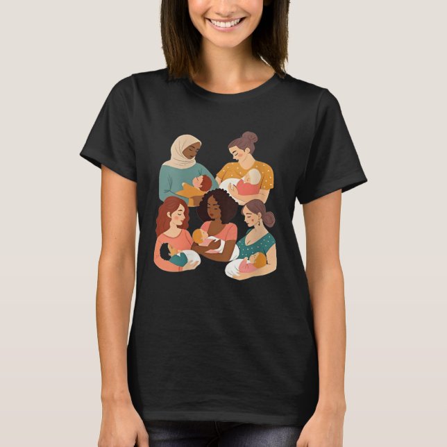 Womens Breastfeeding Lactation Consultant Birth Wo T-Shirt (Front)