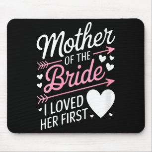 Womens bridal shower mother of the bride loved mouse mat