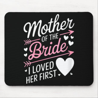 Womens bridal shower mother of the bride loved mouse mat