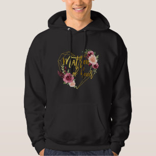 Womens Bridal Team Matching Floral Gift for Sister Hoodie