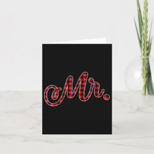 Womens Bride Groom Mr Mrs Christmas Wedding Matchi Card