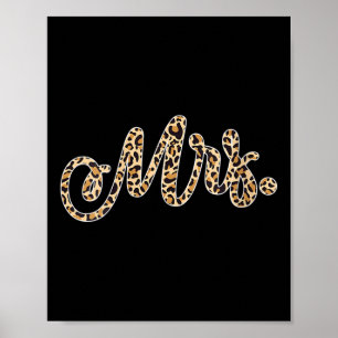 Womens Bride Groom Mrs Leopard Print Wedding Match