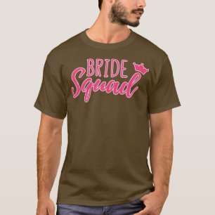 Womens Bride Squad Matching Cute For Bachelorette T-Shirt