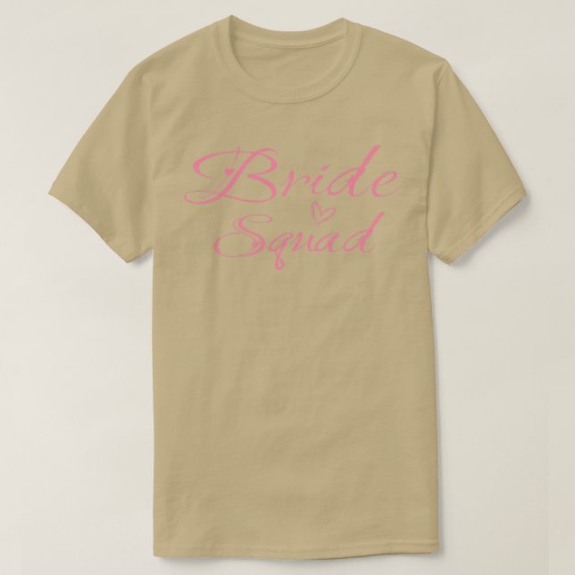 Womens Bride Squad  Wedding Marriage  T-Shirt (Design Front)
