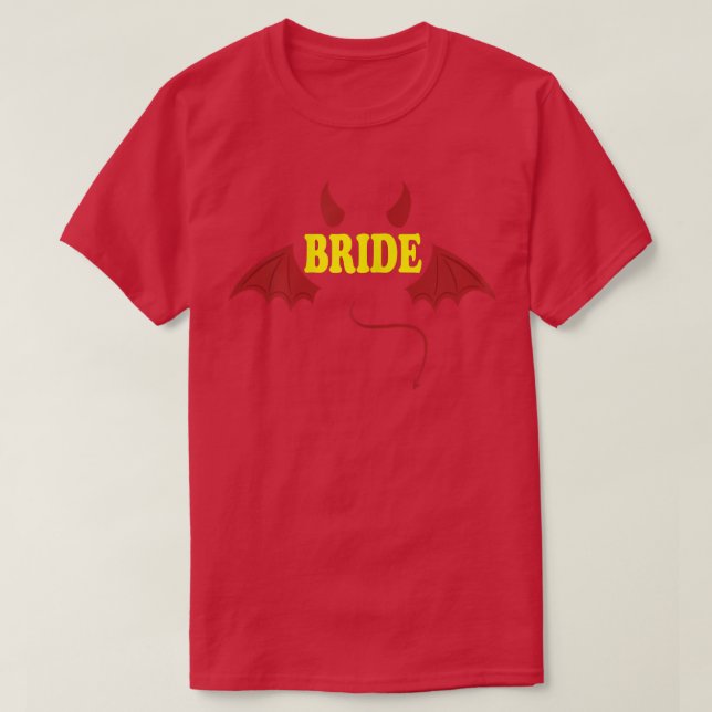 Womens bride to be, team bride, bride, just marrie T-Shirt (Design Front)
