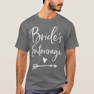 Womens Brides Entourage Heart Arrow Graphics T-Shirt