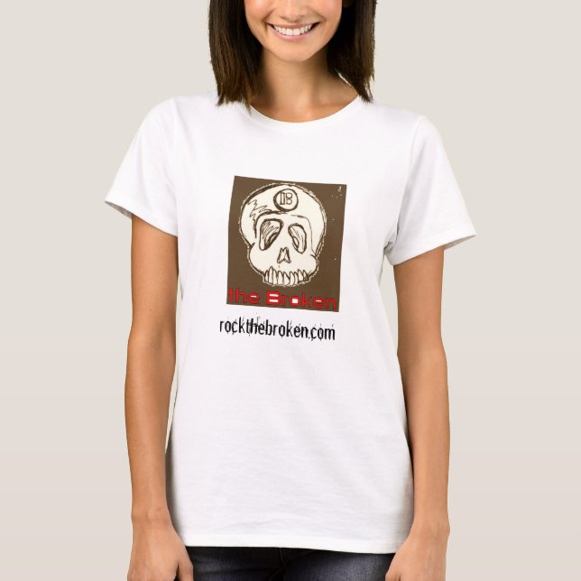 women's broken long sleeve tee (Front)