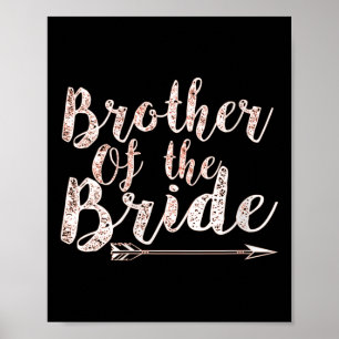 Womens Brother Of The Bride Groom Wedding Bachelor Poster
