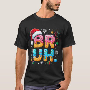 Womens Bruh Christmas Meme Ice Cream Drip Funny Sa T-Shirt