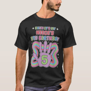Womens Bruh, Its My Niecess 5th Birthday Aunt Uncl T-Shirt