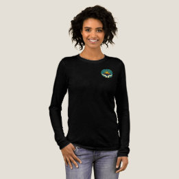 Womens BSMT Orange text Tri-Blend Shirt
