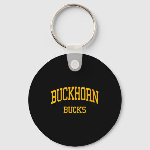 Womens Buckhorn High School Hs New Market Al Retro Key Ring