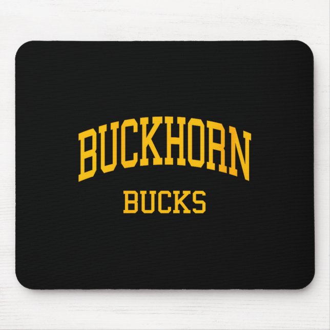 Womens Buckhorn High School Hs New Market Al Retro Mouse Mat (Front)
