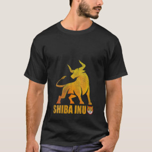 Womens Bull Trend Shiba Inu Coin Crypto Token Cryp T-Shirt