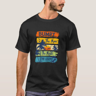 Womens Bumpy The Man The Myth The Legend Beach Sum T-Shirt