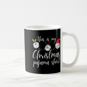 Womens Bunco Christmas Pajama Dice Game Night Coffee Mug