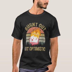 Womens Burnt Out But Optimistic Retro Vintage Suns T-Shirt