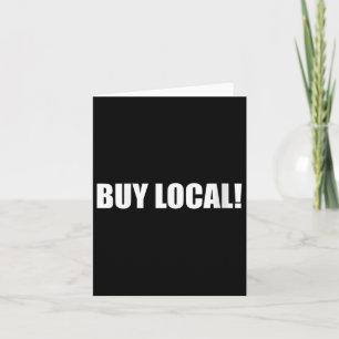 Womens Buy Local Environmental Protection, Animal Card