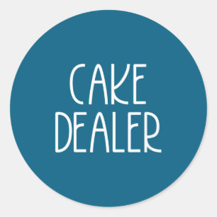 Womens Cake Er - Funny Foodie Feast Baker Quote V- Classic Round Sticker