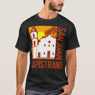Womens California Mission San Juan Capistrano VNec T-Shirt
