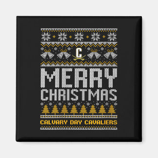 Womens Calvary Day Cavaliers Logo Merry Christmas  Magnet