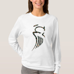 Women's Camo Angel Hoodie T-Shirt