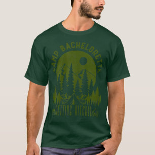 Womens Camp Bachelorette Getting Hitched Bride Par T-Shirt