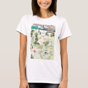 women's camp map shirt