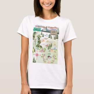 women's camp map shirt