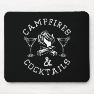 Womens Campfires And Tails Bonfire Camping Men Wom Mouse Mat