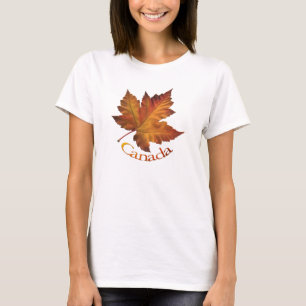 Women's Canada Maple Leaf T-Shirt Souvenir Shirt