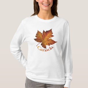 Women's Canada Maple Leaf T-Shirt Souvenir Shirt