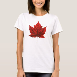 Women's Canada Maple Leaf T-Shirt Souvenir Shirt