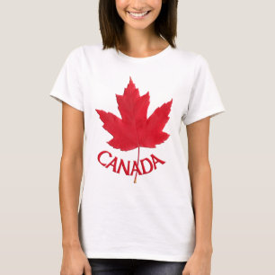 Women's Canada Shirt Lady's Maple Leaf Shirt