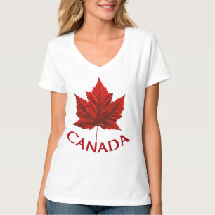 Women's Canada T-Shirt Canada Maple Leaf T-shirt