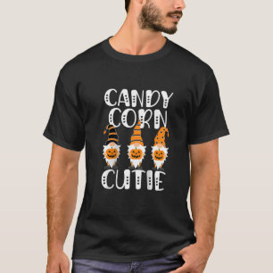 Womens CANDY CORN CUTIE Halloween Gnomes Raglan Ba T-Shirt