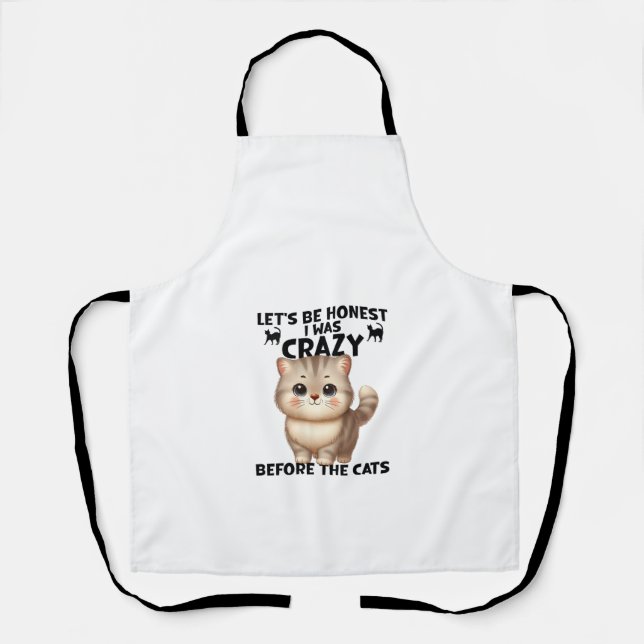 Womens Candy Just Give Me Cats Funny  Apron (Front)