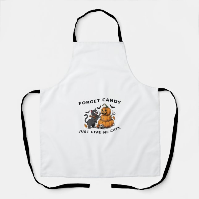 Womens Candy Just Give Me Cats funny design  Apron (Front)
