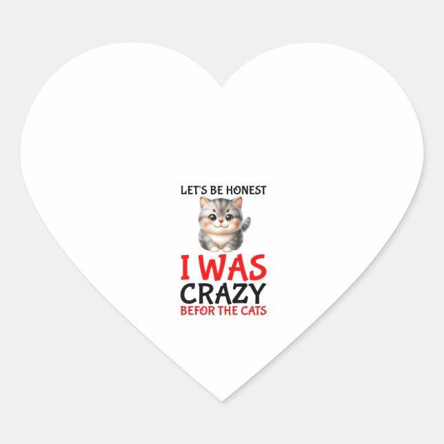 Womens Candy Just Give Me Cats funny design  Heart Sticker (Front)